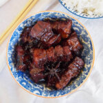 bowl of Hong shao rou red braised pork belly