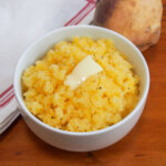 bowl of swede mash or mashed rutabaga
