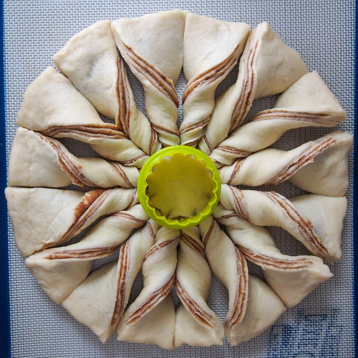 forming twists in bread