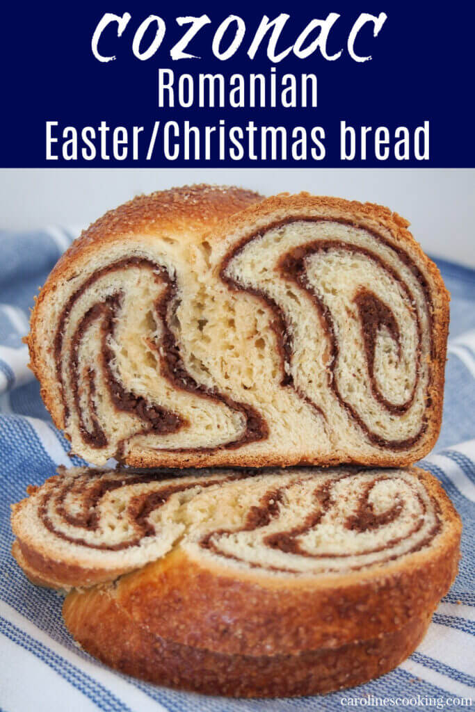 Cozonac is a delicious combination of soft, gently sweet bread and a lightly sweet nut swirl. It is a traditional Easter and Christmas treat, but is certainly tasty, and pretty, enough you'll want to enjoy it much more often. 