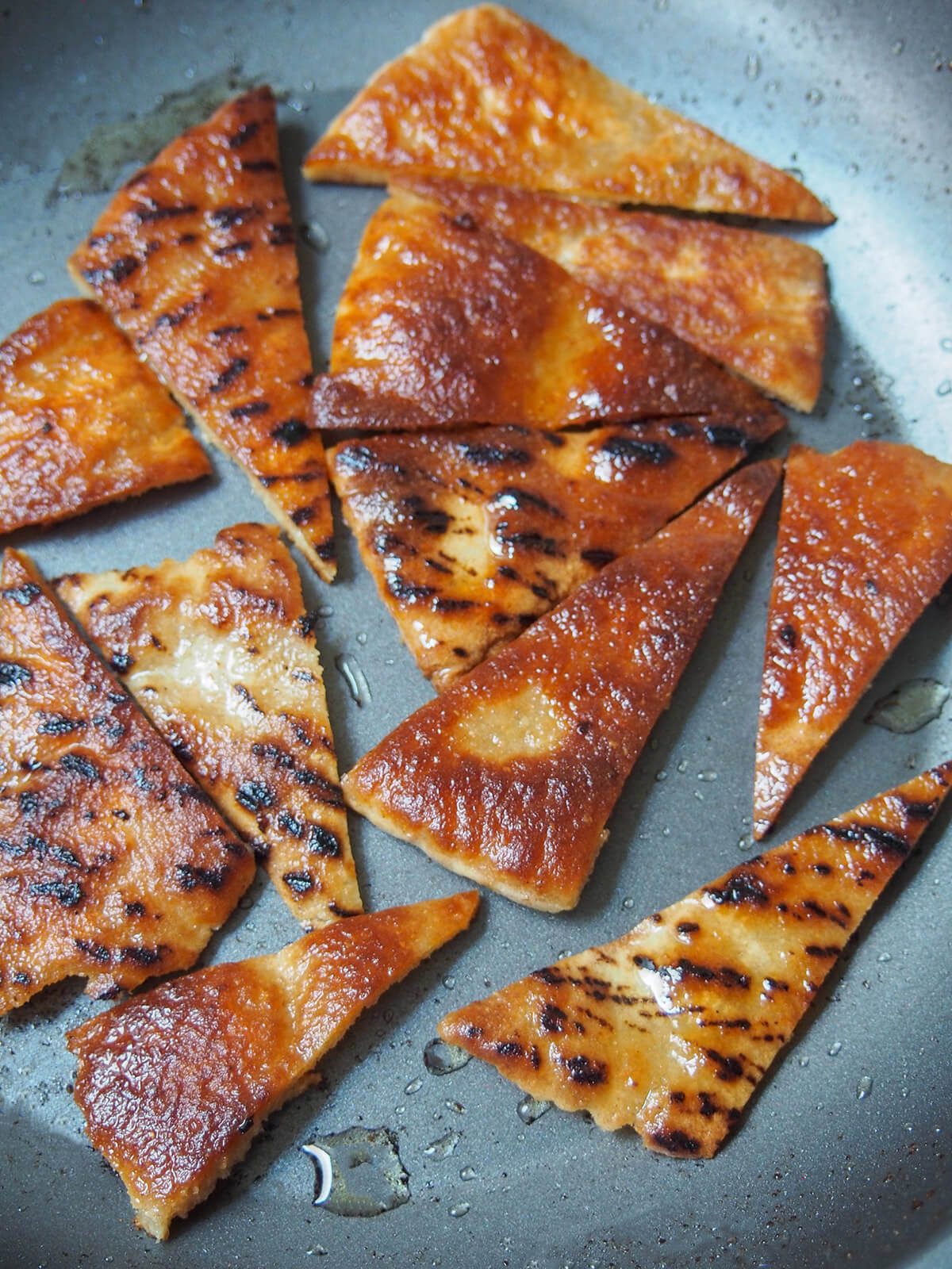 frying pita chips