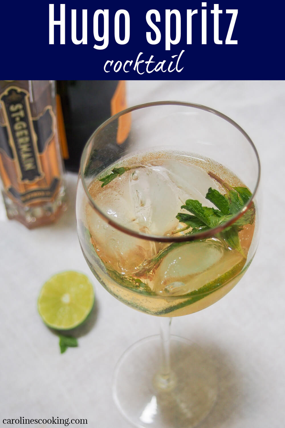 Spritzes are ideal for warm weather, with a combination of bubbles, lower alcohol and plenty ice and this Hugo spritz cocktail is no exception. It’s easy to make, with a bright, refreshing flavor and a touch of aromatic sweetness from the St Germain. Perfect summer sipping. Spritzes are ideal for warm weather, with a combination of bubbles, lower alcohol and plenty ice and this Hugo spritz cocktail is no exception. It’s easy to make, with a bright, refreshing flavor and a touch of aromatic sweetness from the St Germain. Perfect summer sipping.