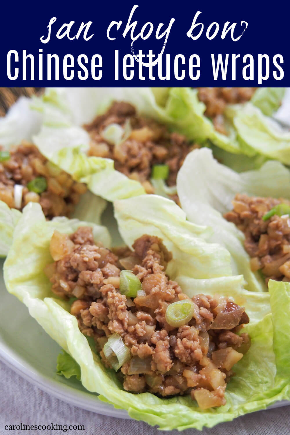 San choy bow are super easy and tasty Chinese lettuce wraps that take only a few minutes to prep and cook. They are great as part of a selection of dishes, such as for Lunar New Year, as well as to snack on for lunch.