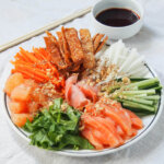 plate of yee sang prosperity toss salad.
