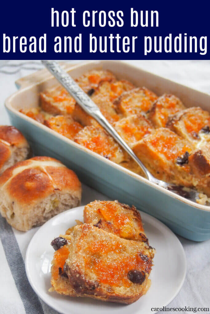 This hot cross bun bread and butter pudding is a tasty twist on the classic dessert. Easy to prepare, deliciously comforting and slightly indulgent. Whether you make it as a way to use up leftover hot cross buns, or as an Easter dessert, it's sure to be a hit!