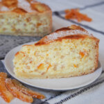 slice of pastiera napoletana on plate.
