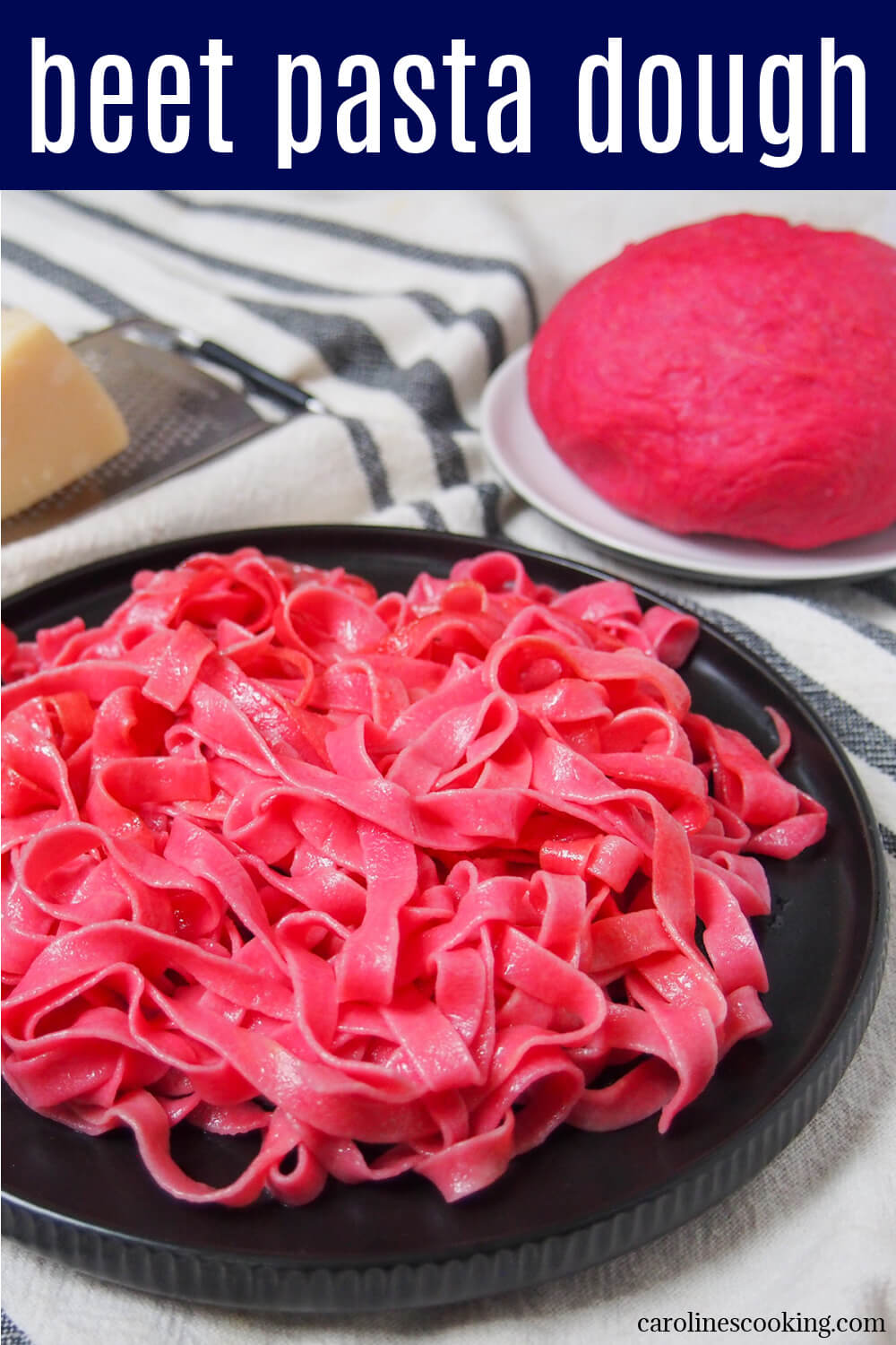 This beet pasta dough (beetroot pasta dough) creates a beautiful pink pasta thanks to beet puree. It's colorful, with a lovely soft texture and tastes delicious, too.