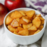 bowl of caramelized apples.