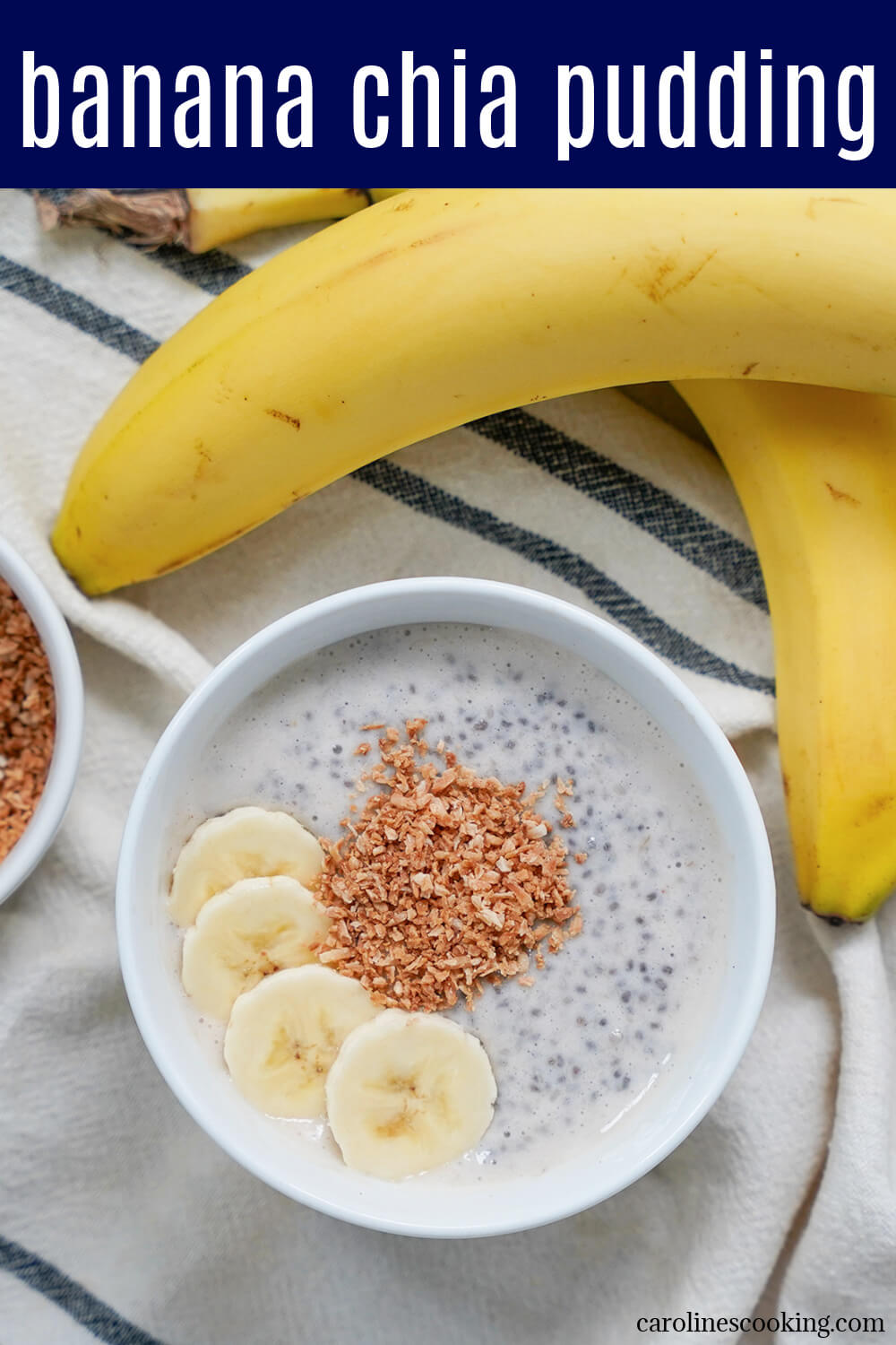 This banana chia pudding is an easy, tasty breakfast or snack that's good for you too. You only need a few minutes and a few ingredients for this great pick me up. Use dairy milk, or non-dairy as you prefer (which makes it vegan, too). And add toppings of your choice to jazz it up!