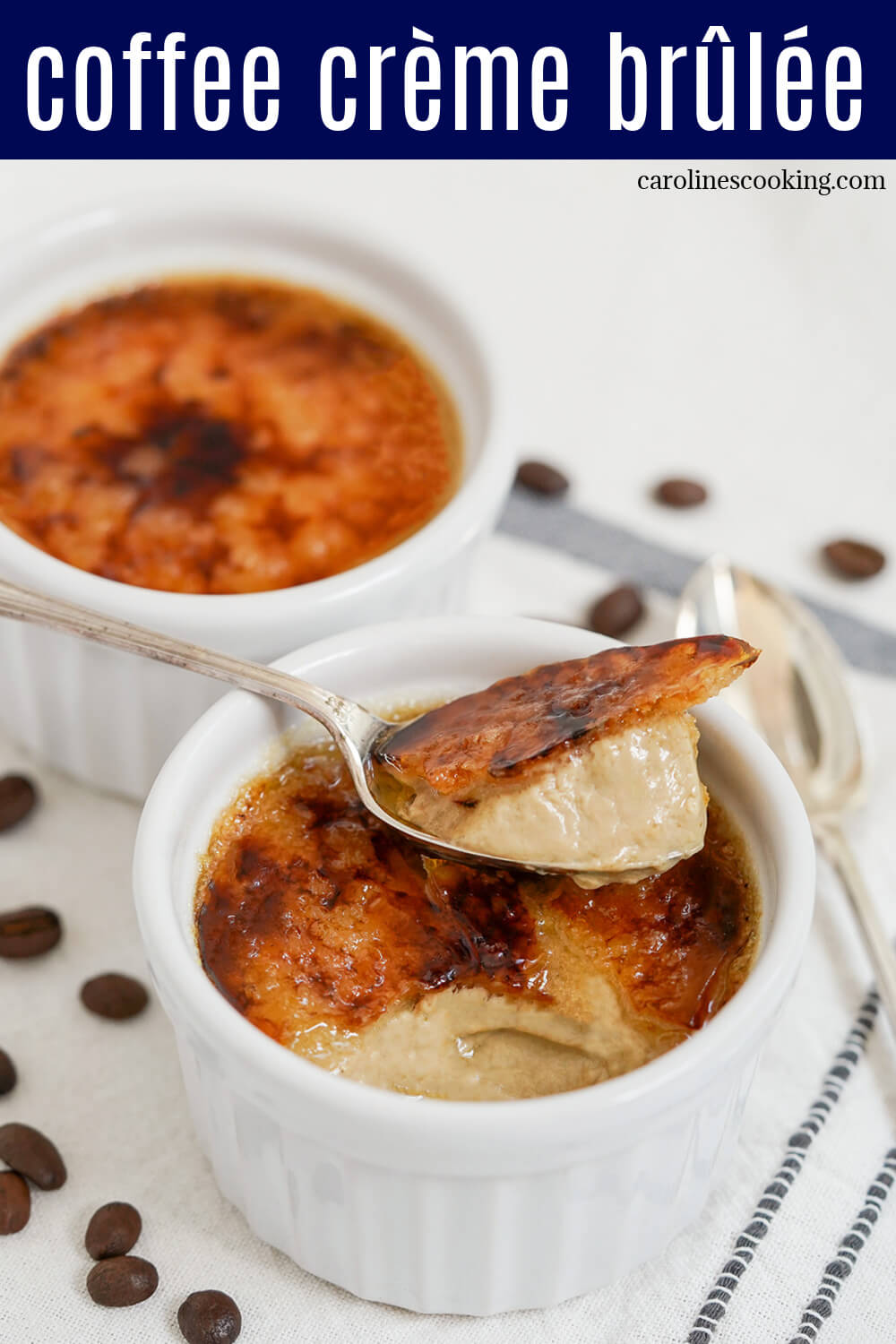 Coffee crème brûlée is a delicious coffee-flavored variation on the classic French dessert, Just as rich and creamy, with the crunchy crust, it's well worth enjoying soon.