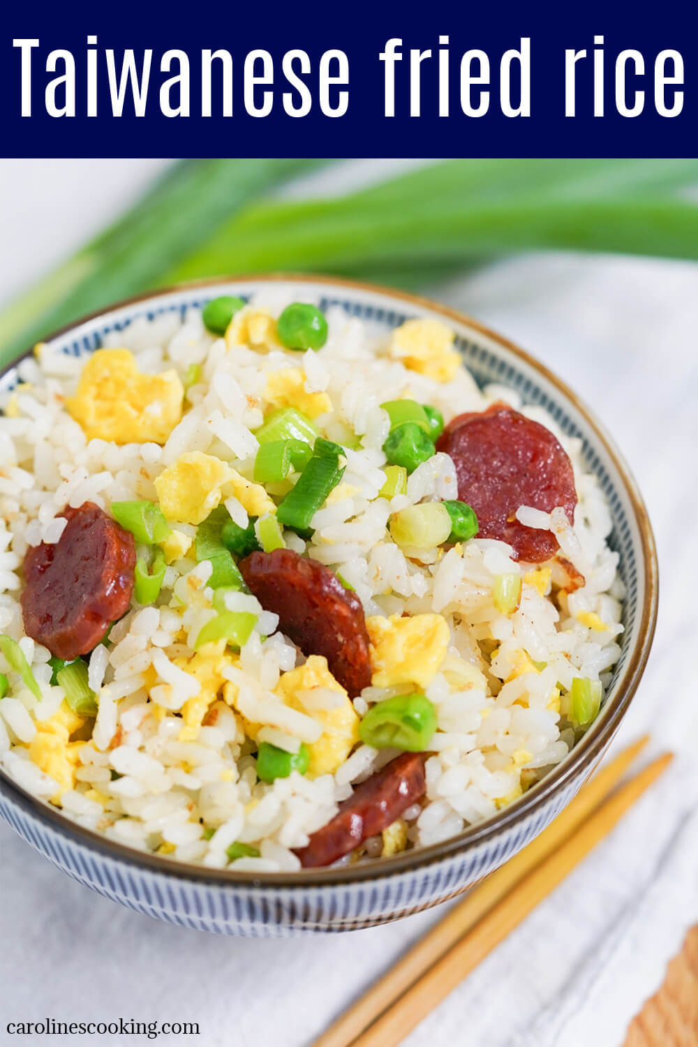 Taiwanese fried rice is a wonderfully quick, easy and adaptable dish that's light and flavorful. A great way to use up leftovers and a tasty, comforting quick meal.