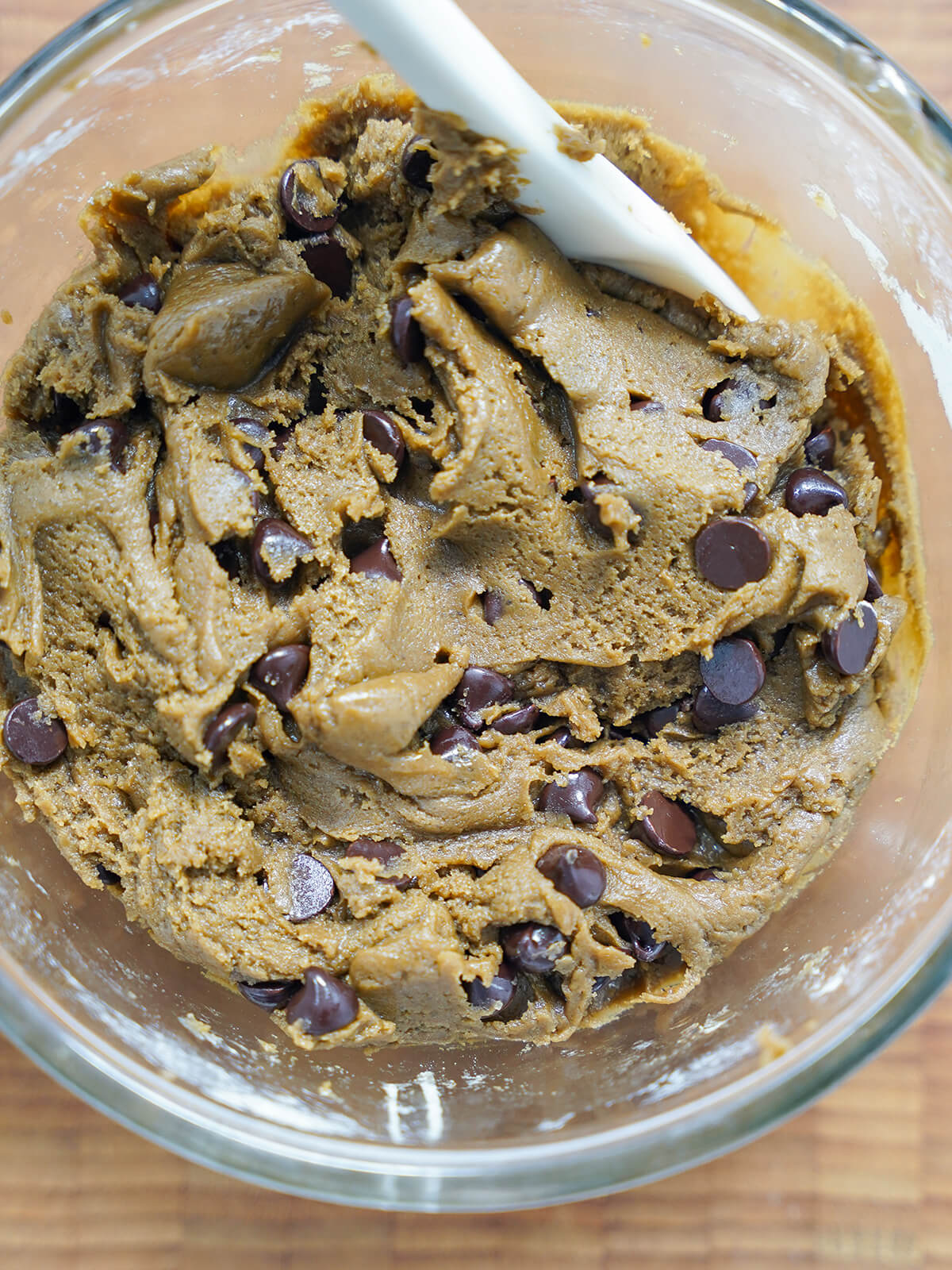 cookie batter in bowl